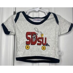 NCAA Baby San‎ Diego State SDSU Train Logo Shirt Grey Size 12 M New